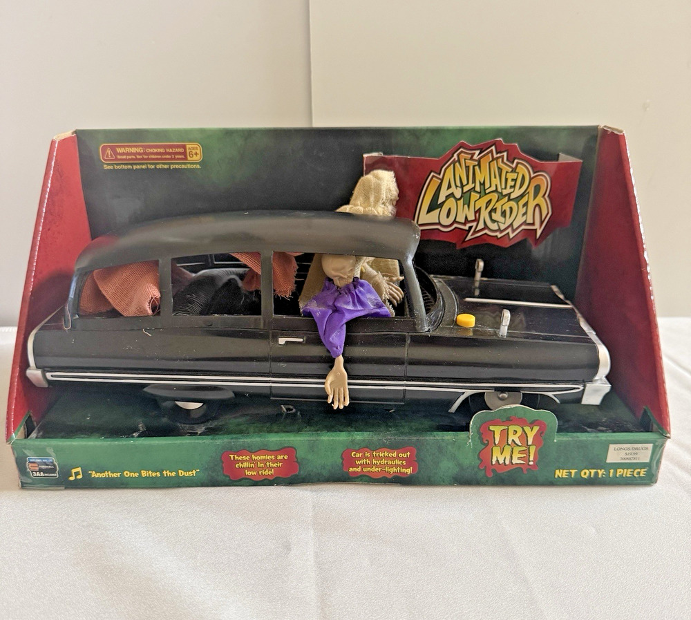 Gemmy Animated Low Rider Grim Reaper Hearse Another One Bites The Dust 2008 Rare